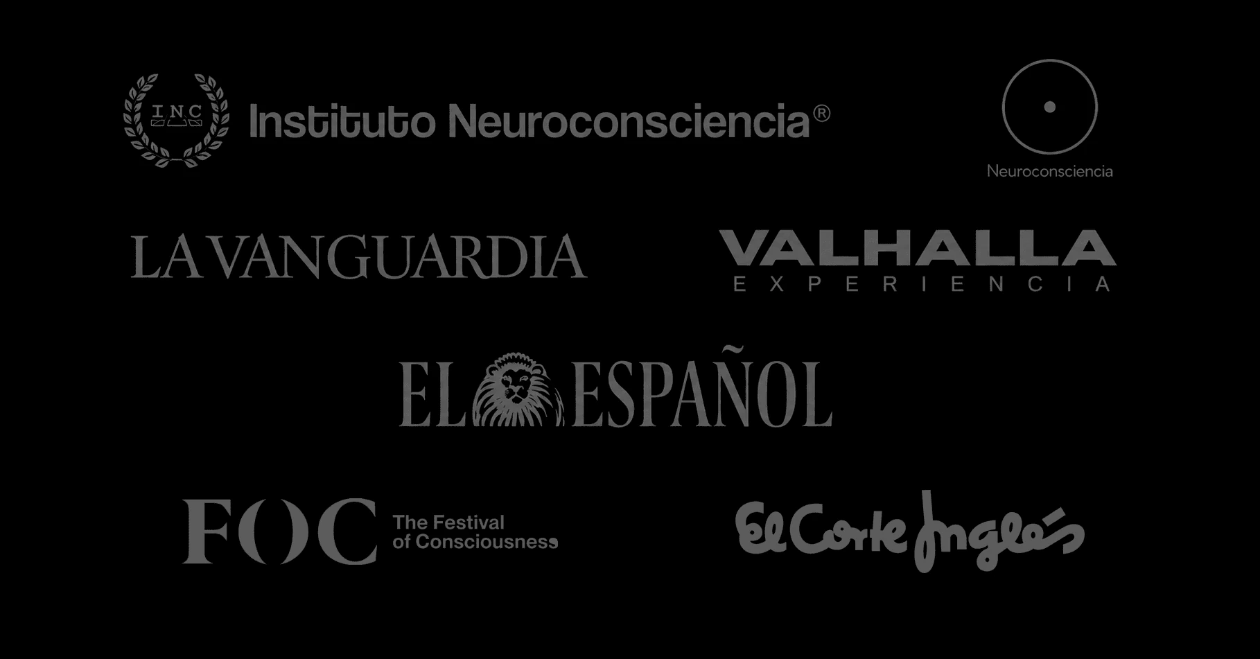 La Vanguardia · El Español · FOC The Festival of Consciousness · El Corte Inglés